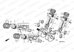 E-13 CRANKSHAFT / PISTON