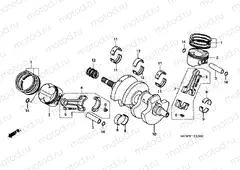 E-13 CRANKSHAFT / PISTON