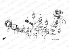 E-13 CRANKSHAFT / PISTON