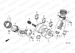E-13 CRANKSHAFT / PISTON