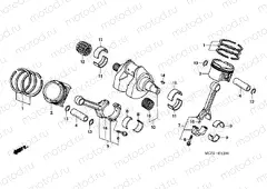 E-13 CRANKSHAFT / PISTON