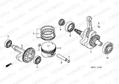 E-13 CRANKSHAFT / PISTON