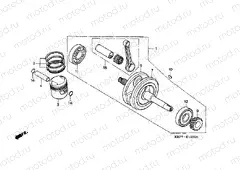 E-13 CRANKSHAFT / PISTON