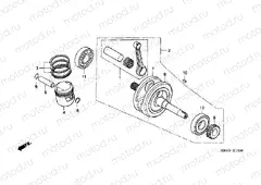 E-13 CRANKSHAFT / PISTON