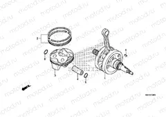 E-13 CRANKSHAFT / PISTON