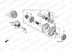 E-13 CRANKSHAFT / PISTON