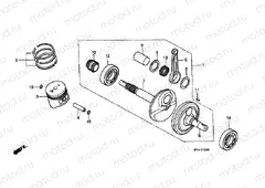 E-13 CRANKSHAFT / PISTON