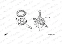 E-13 CRANKSHAFT / PISTON