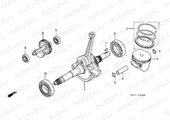 E-13 CRANKSHAFT/PISTON
