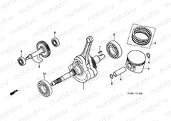 E-13 CRANKSHAFT/PISTON