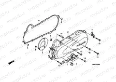 E-13 LEFT CRANKSHAFT COVER