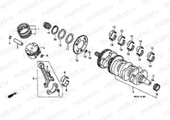 E-14 CRANKSHAFT / PISTON