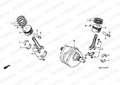 E-14 CRANKSHAFT / PISTON