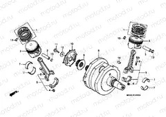 E-14 CRANKSHAFT / PISTON