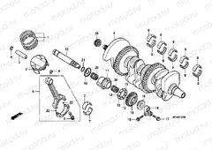 E-14 CRANKSHAFT / PISTON