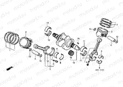 E-14 CRANKSHAFT / PISTON