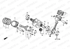 E-14 CRANKSHAFT / PISTON