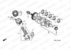 E-14 CRANKSHAFT / PISTON