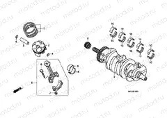E-14 CRANKSHAFT / PISTON