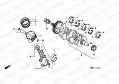E-14 CRANKSHAFT / PISTON