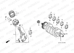 E-14 CRANKSHAFT / PISTON