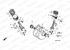 E-14 CRANKSHAFT / PISTON