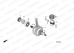 E-14 CRANKSHAFT / PISTON