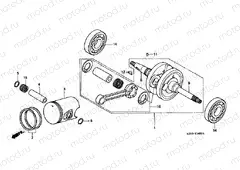 E-14 CRANKSHAFT / PISTON