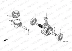 E-14 CRANKSHAFT / PISTON