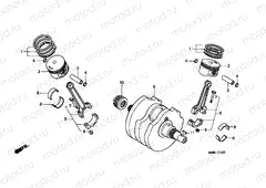 E-14 CRANKSHAFT/PISTON