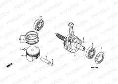 E-14 PISTON / CRANKSHAFT
