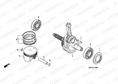 E-14 PISTON / CRANKSHAFT