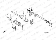 E-14 TRANSMISSION DRUM / CLUTCH FORK