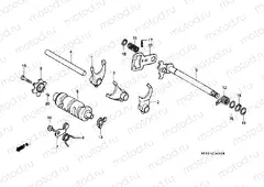 E-14 TRANSMISSION DRUM / CLUTCH FORK