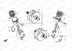 E-15 CRANKSHAFT / PISTON