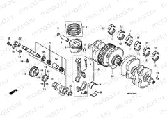 E-15 CRANKSHAFT / PISTON