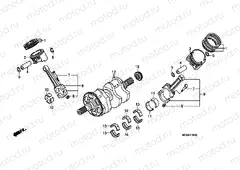 E-15 CRANKSHAFT / PISTON