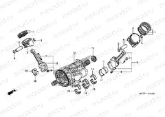 E-15 CRANKSHAFT / PISTON