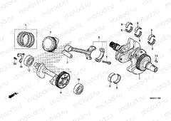 E-15 CRANKSHAFT / PISTON