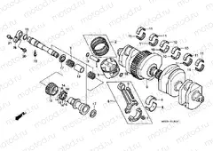 E-15 CRANKSHAFT / PISTON