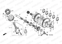 E-15 CRANKSHAFT / PISTON