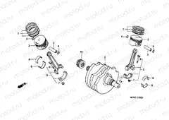 E-15 CRANKSHAFT / PISTON