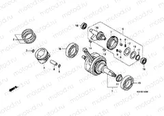 E-15 CRANKSHAFT / PISTON