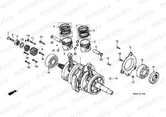 E-15 CRANKSHAFT / PISTON