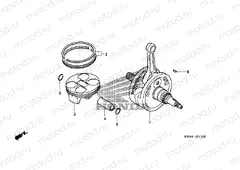 E-15 CRANKSHAFT / PISTON