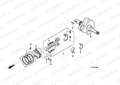 E-15 CRANKSHAFT / PISTON
