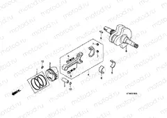 E-15 CRANKSHAFT / PISTON