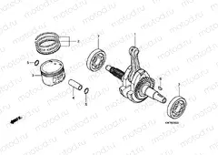 E-15 CRANKSHAFT / PISTON