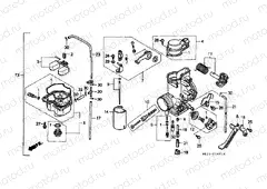 E-16-1 CARBURETOR (XR600RJ / RK / RL / RM / RN)