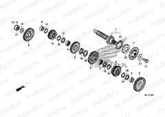 E-16-1 GEARBOX (GEAR SHAFT)